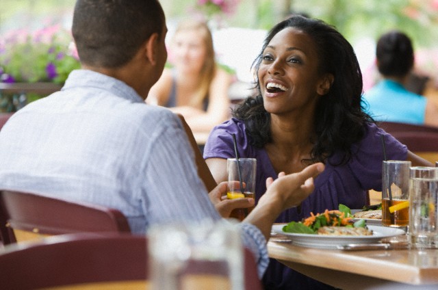 Couple enjoying dinner --- Image by © JLP/Jose L. Pelaez/Corbis