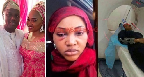 Mercy Aigbe pictured undergoing CT Scan