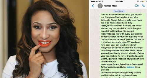 Tonto Dikeh Leaked whatsapp