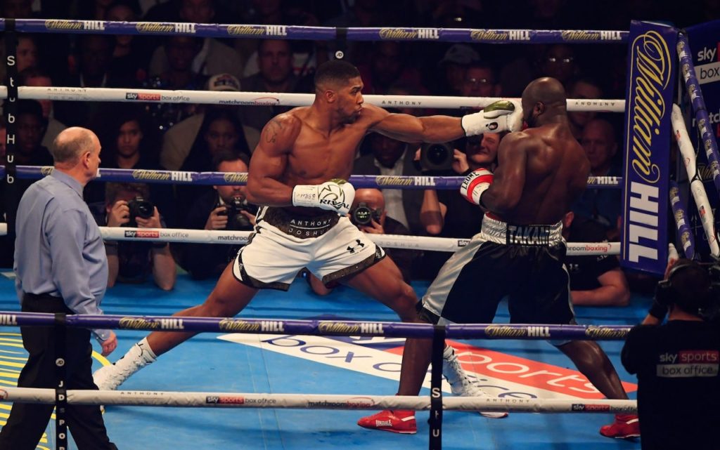 Anthony Joshua beats Carlos Takam