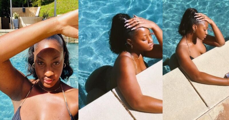 Nigerian Singer Tems Flaunts Her Banging Body In Rare Bikini Photos