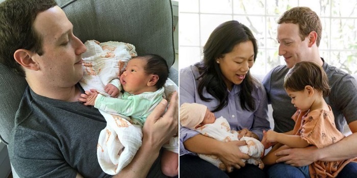 Mark Zuckerberg cuddles new born daughter, says 