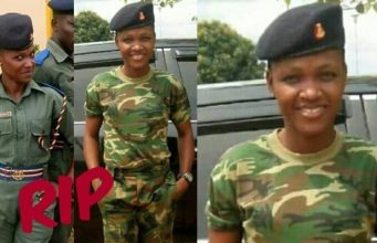 Female soldier dies