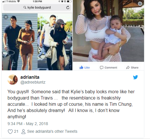 The Internet Claims Kylie Jenner Bodyguard Is Stormis Dad