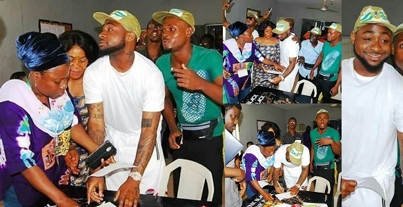 Image result for How fans rushed Davido during his NYSC registration at Lagos Orientation Camp (photos)