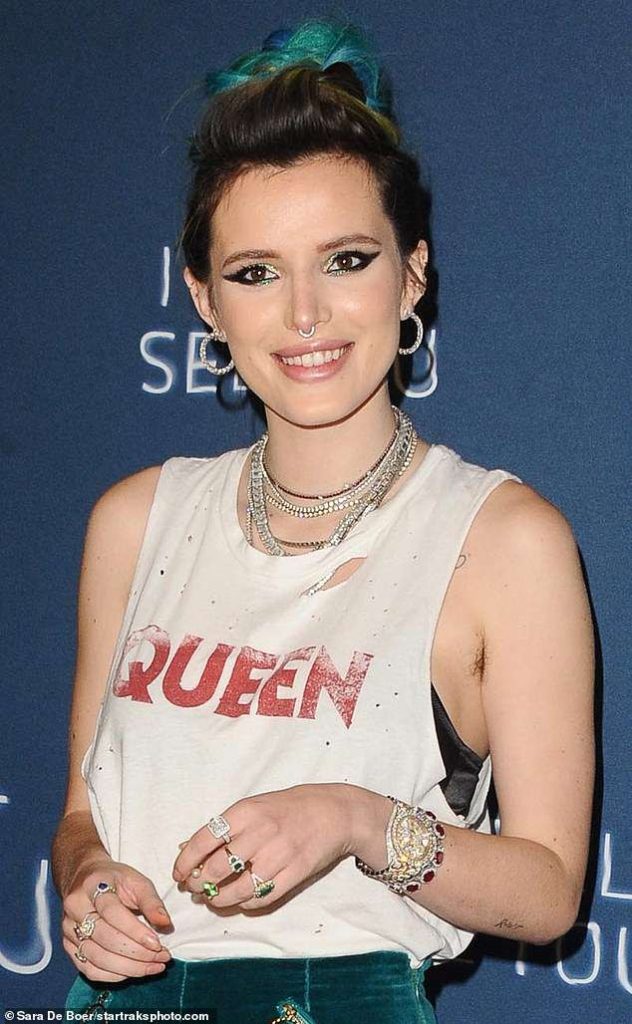 Actress Bella Thorne shows off her armpit hair as she attends movie ... - Arm Hair 02 632x1024