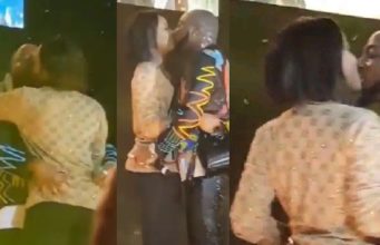 Davido kisses Chioma