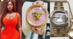 Princess Shyngle shows off two expensive wrist watches