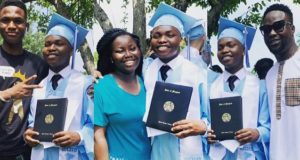 Soji Omobanke son graduates