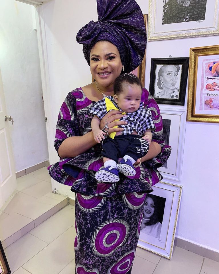 Actress Nkechi Blessing dedicates son as he clocks 3 ...