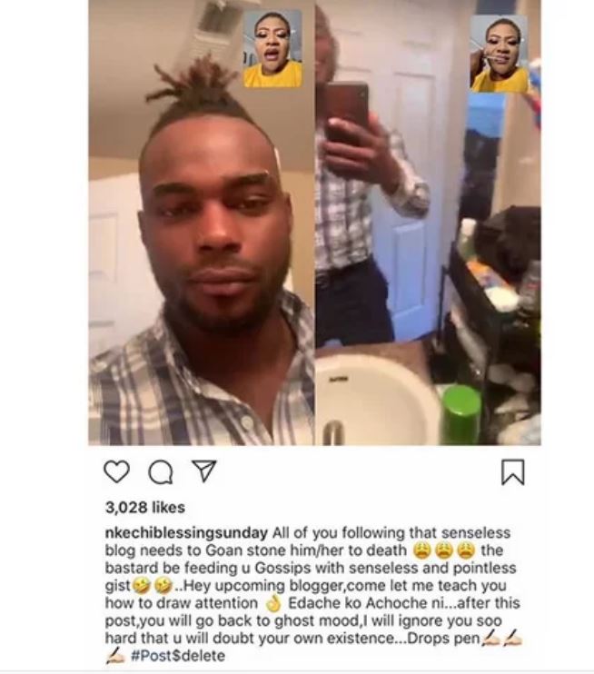 Instagram Blog exposes Nkechi Blessing Sunday - YabaLeftOnline