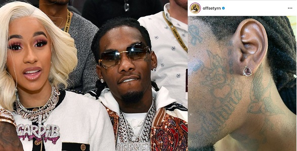 Offset loses 6karat earring during party with Cardi B and friends on her birthday