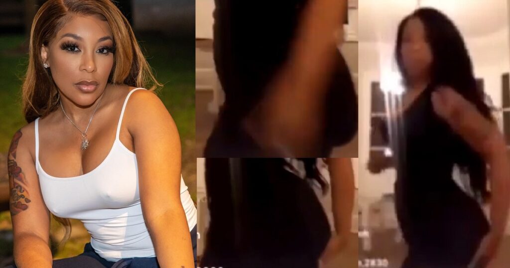 Singer Kmichelles Butt Implant Deflates While Twerking On Instagram Live Video 2584