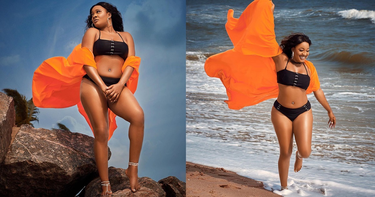 Media gal, Toke Makinwa, flaunts her curves in sexy bikini photos