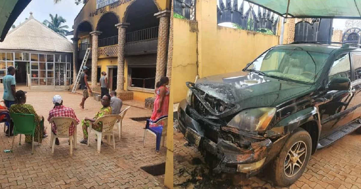 Palace of Igwe Ifitedunu in Dunukofia burnt by unknown gunmen