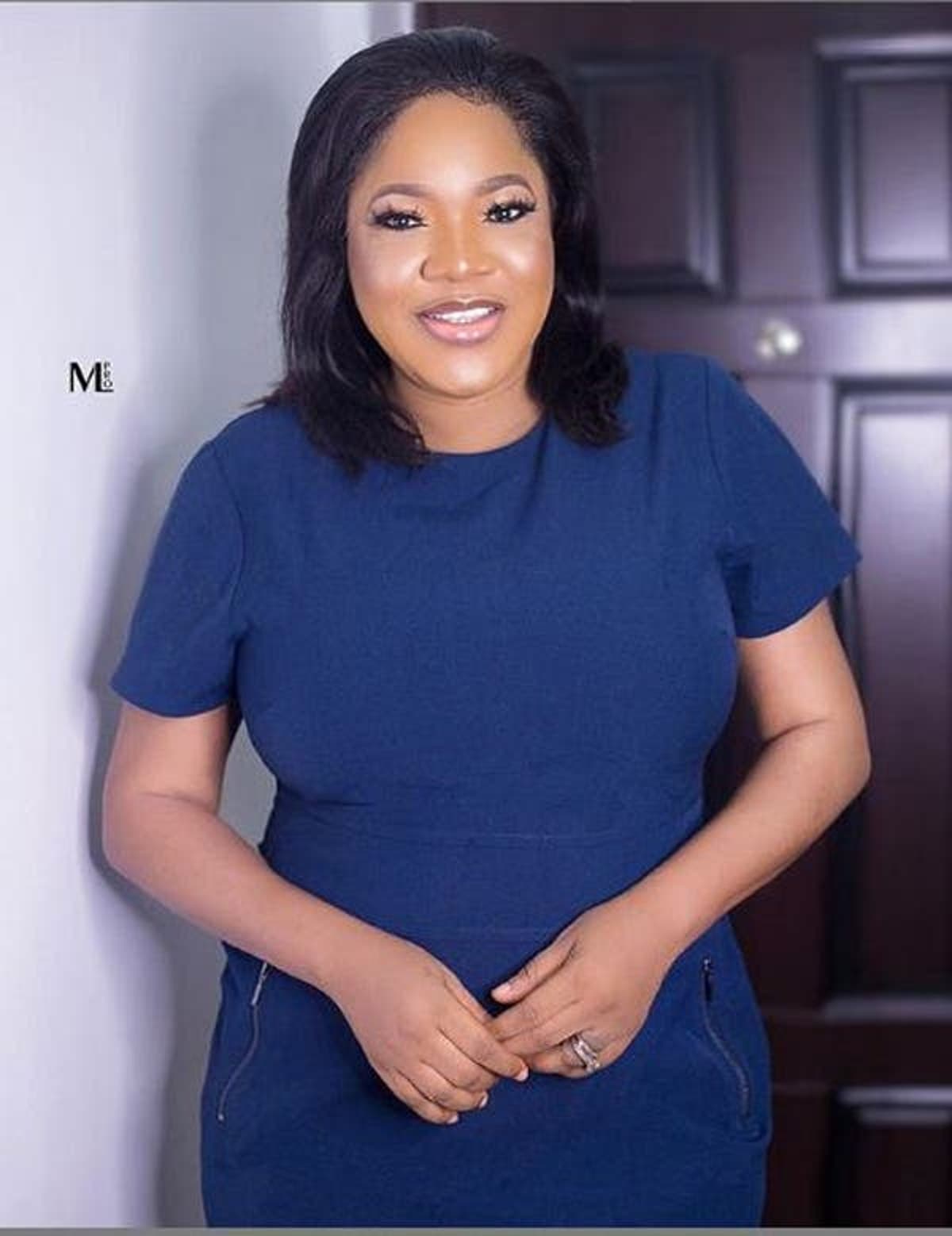 Actress Toyin Abraham speaks on the difficulty faced as she reacts to her  trending tight corset dress (Video)