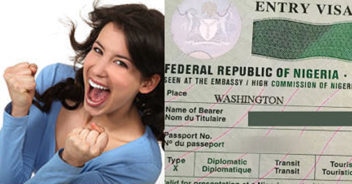 God Has Done It American Lady Jubilates After Getting Nigerian Visa   Nig Visa 