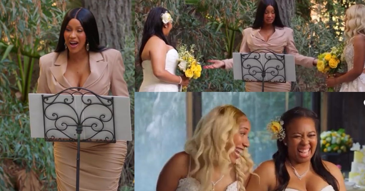 Cardi B officiates wedding for a lesbian couple (video)