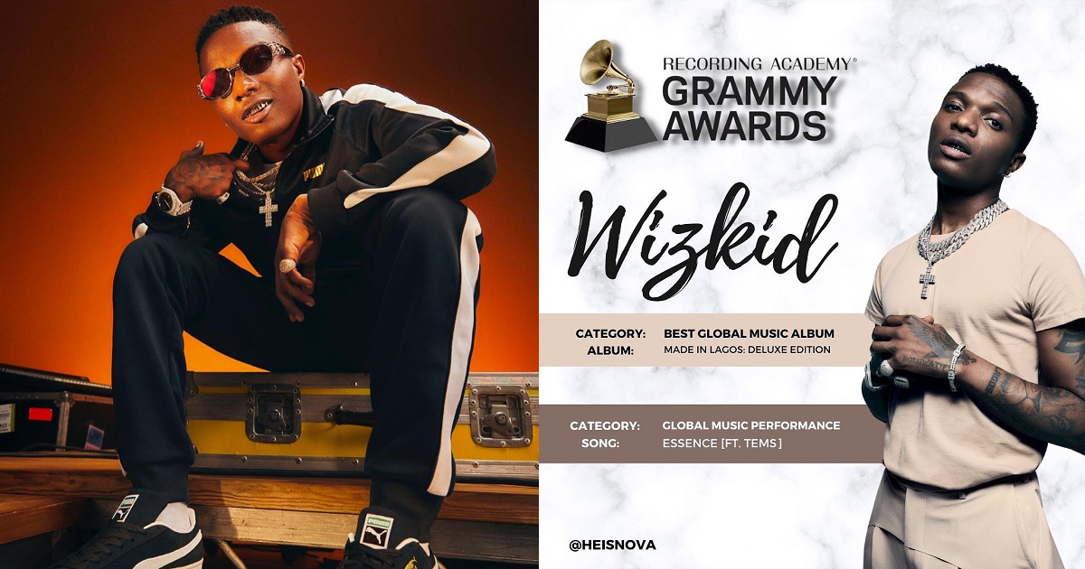 Wizkid Bags Two Grammy Nominations