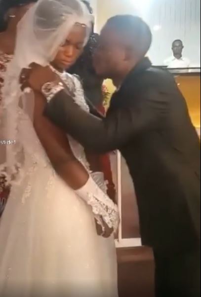 Forced Marriage Reactions As Bride Refuses To Kiss Her Groom During Their Wedding Video 