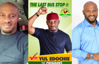 Actor Yul Edochie prays