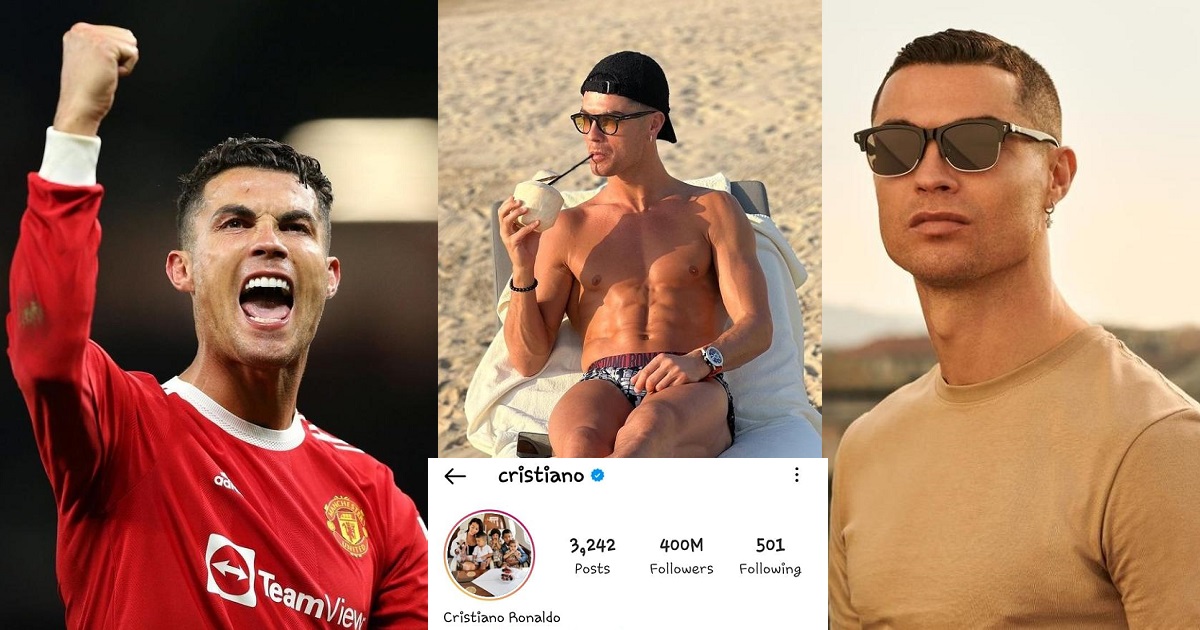 Cristiano Ronaldo becomes the first person to hit 400m followers on ...