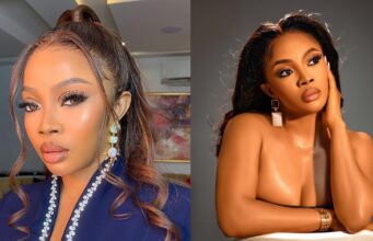 Toke Makinwa reacts