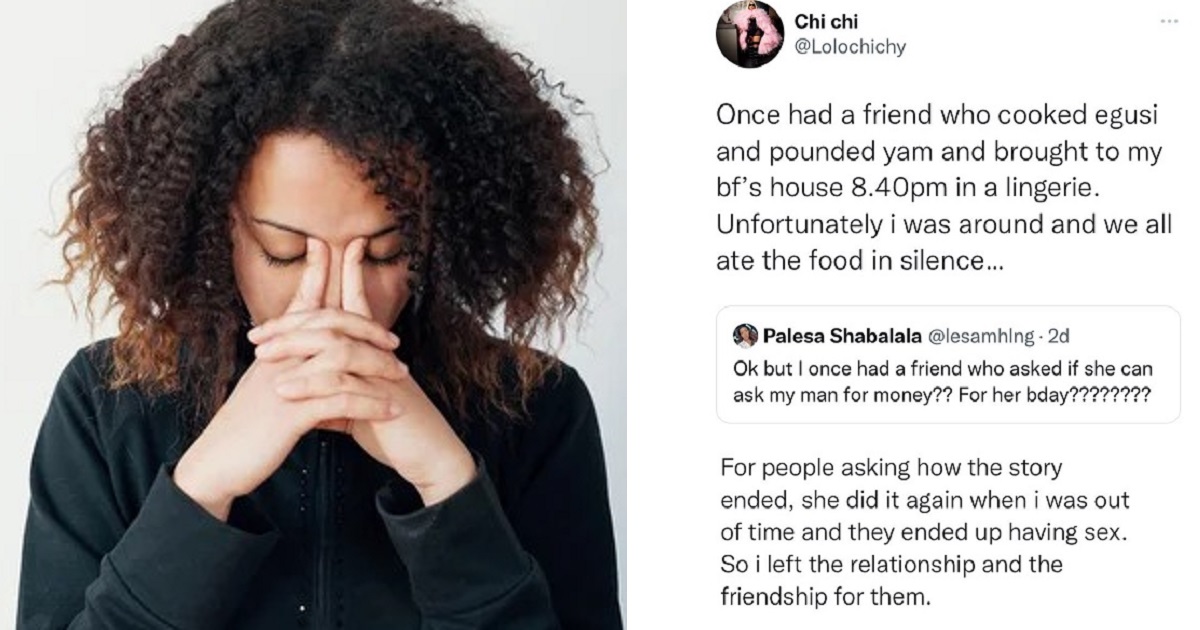 Heartbroken lady narrates how she lost her boyfriend to her friend