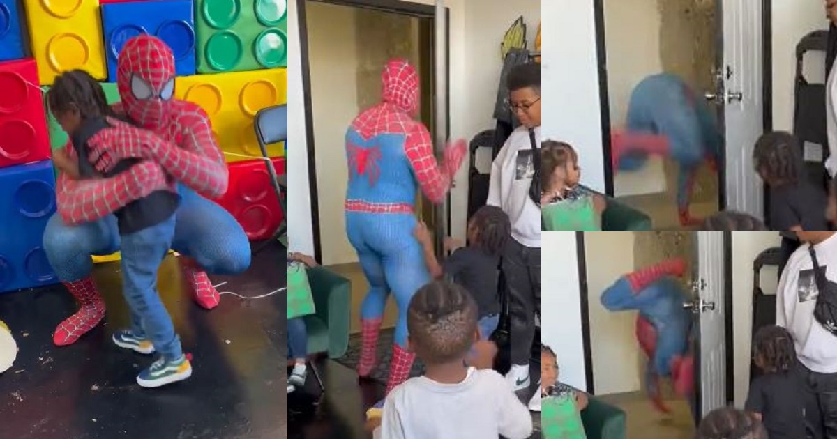 Father of the year! Man goes the extra mile to surprise his son on his ...