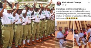 Corps member laments