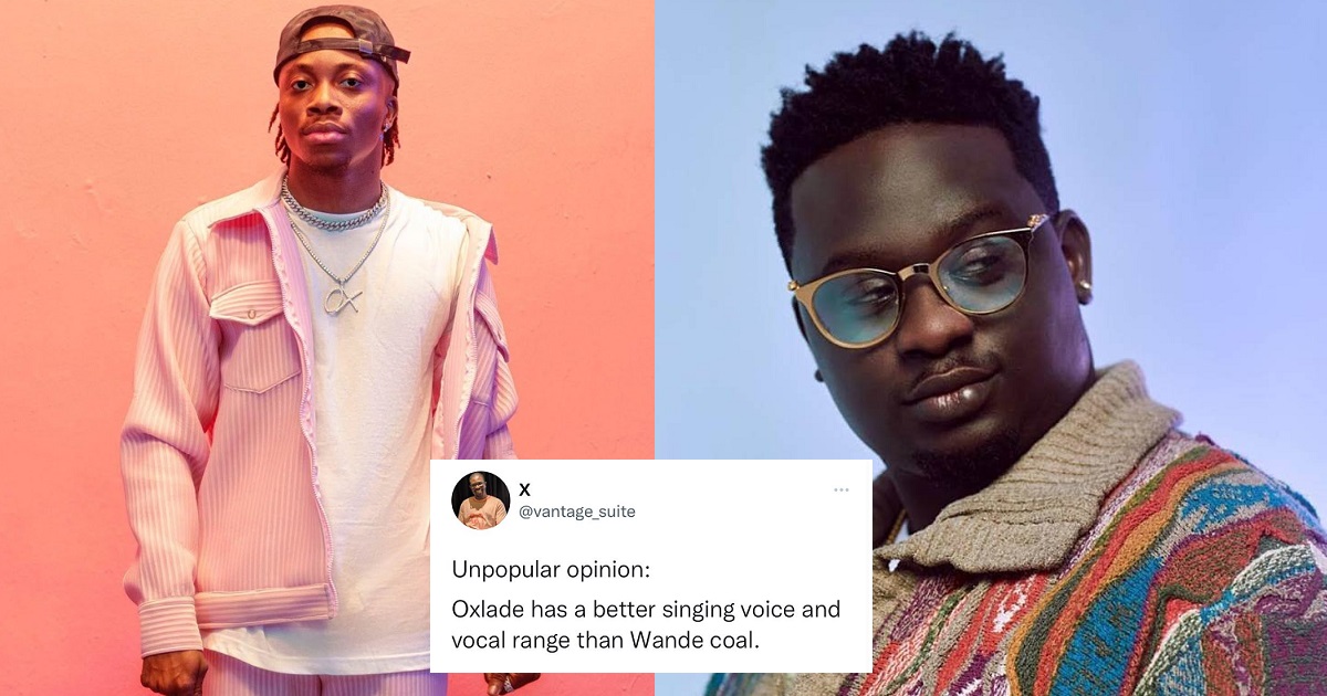 Singer, Oxlade replies an overzealous fan who said he is better than ...