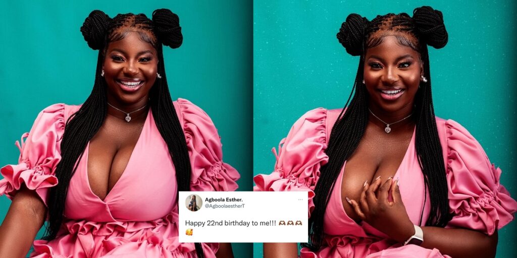 Nigerian Lady Causes A Stir On Twitter With Her 22nd Birthday Photos