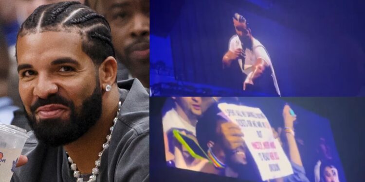American rapper, Drake gifts fan $50K after reading what he had on his placard