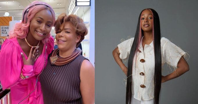 DJ Cuppy's mother, Nana Otedola prays